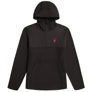 Spyder Men's Half Zip Pullover sweater with hood Men M black